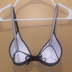 Bikini Sparkle Strap Push Up Swimwear Top